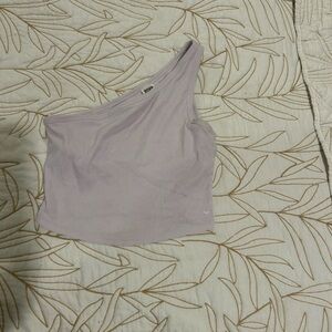 PINK Lavender One-Shoulder Top
